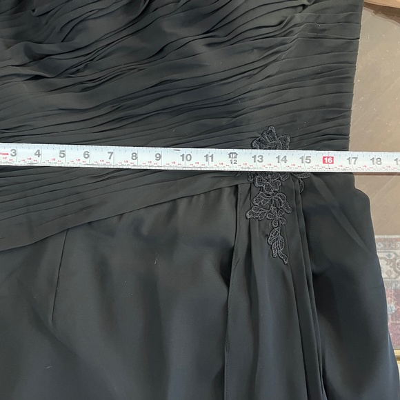 Womens Elegant Evening Gown Lace Floral Embroidered Bodycon Maxi Dress 3/4Sleeve - Picture 8 of 10